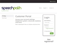 Tablet Screenshot of my.speechpath.ie